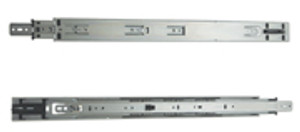 Side Mount, Ball Bearing Slides, 18", Anochrome, 10 Pairs