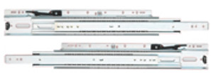 File Drawer Slides, 22", Zinc, 5 Pairs