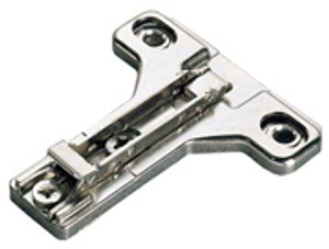 Salice Face Frame Adapter Mounting Plates, SCREW-ON,4MM, 2 CAM BAU3R49 Salice Face Frame Adapter Mounting Plates, SCREW-ON,4MM, 2 CAM BAU3R49