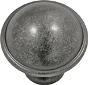 KNOB, 1-1/4" DIA, BLACK NICKEL VIBE