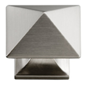 KNOB, 1-1/4" DIA SQR STN NIC KNOB, 1-1/4" DIA SQR STN NIC