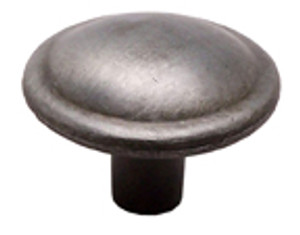 KNOB, 1-3/8", ANTIQUE PEWTER KNOB, 1-3/8", ANTIQUE PEWTER