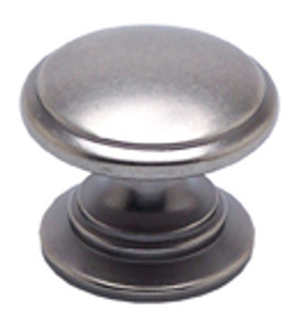 KNOB, 1-3/16", ANTIQUE PEWTER KNOB, 1-3/16", ANTIQUE PEWTER