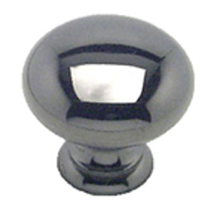 KNOB, 1-1/4", HOLLOW, BLACK NICKEL KNOB, 1-1/4", HOLLOW, BLACK NICKEL