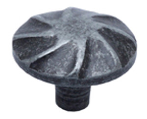 ROUND KNOB, 1-5/16", WEATHERED IRON ROUND KNOB, 1-5/16", WEATHERED IRON