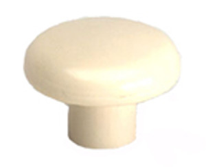 KNOB, 1-1/2", POLYPRO ALMOND KNOB, 1-1/2", POLYPRO ALMOND