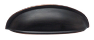 CUP PULL, 3" C/C, VERONA BRONZE CUP PULL, 3" C/C, VERONA BRONZE