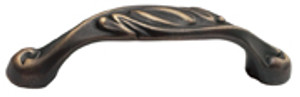 96MM C/C SOLID BRASS PULL, ANCIENT BRNZ 96MM C/C SOLID BRASS PULL, ANCIENT BRNZ