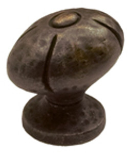 ANCIENT BRONZE OVAL KNOB, 1-1/4" ANCIENT BRONZE OVAL KNOB, 1-1/4"