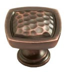 EMPIRE BRONZE SQUARE KNOB, 1-3/8"