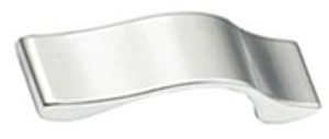 MATTE CHROME WAVE PULL, 64 MM C/C MATTE CHROME WAVE PULL, 64 MM C/C