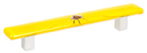 PULL 128MM GLASS YELLOW PULL 128MM GLASS YELLOW
