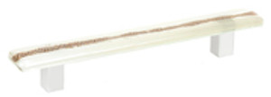 PULL 128MM GLASS SANDSTONE PULL 128MM GLASS SANDSTONE