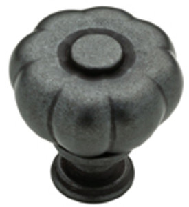 1-1/4" ABELLA FLUTED KNOB, SOFT IRON
