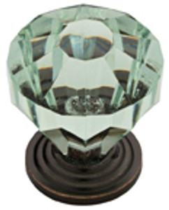 1-1/4"ACRYLIC KNOB,STATUARY BRZ/CELADON