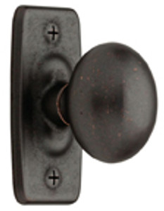 IRONCRAFT KNOB W/BACKPLATE, STATUARY BRZ IRONCRAFT KNOB W/BACKPLATE, STATUARY BRZ