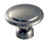 Classic Series, Zinc Die Cast Knobs 1-3/8" Dia., Satin Nickel Finish