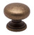 KNOB, DULL ANTIQUE BRASS KNOB, DULL ANTIQUE BRASS