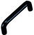 PULL, 4" BLACK PLASTIC