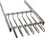Synergy Pants Rack, aluminum, chrome-plated, polished, 18" width, pulls out with full extension slides, 12 black hangers included