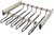 Synergy Pants Rack, aluminum, nickel-plated matt, 18" width, pulls out with full extension slides, 12 black hangers included