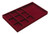 Jewelry Tray, nylon / felt, maroon, 22 15/16" x 14" x 2"