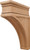 Corbel, Arcadian, oak, 2 7/8" x 12"