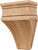 Corbel, Arcadian, oak, 5 7/8" x 9"
