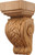 Corbel, Rattan, oak, 2 7/8 x 6"