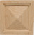 Carved Ornament, Arcadian, maple, 2 7/8" x 2 7/8"