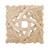 Carved Ornament, Interlacings, maple, 5" x 5"
