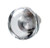Knob, glass, clear / stainless steel matt, M4