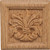 Carved Ornament, Chateau, oak, 2 7/8 x 2 7/8"