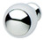 Knob, brass, chrome polished, M4, diameter 25 x 35mm