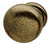 Knob, Bordeaux, iron, antique bronze, M4, 25 x 27mm