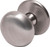 Knob, Mulberry, brushed nickel, M4, 32mm