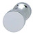 Knob, brass, chrome polished, M4, diameter 25 x 26mm