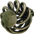Wire Knob, steel, burnished brass, 8-32, 32mm