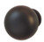 Knob, metal, dark oil-rubbed bronze, 8-32, 31 x 29mm