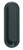Mortise Pull, plastic, black, 78 x 26mm