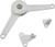 Duo standard lid or flap stay set, white, 37mm edge distance, euro screws