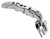 Clip Top 155Zero Protrusian Hinge, Straight-Arm, Self Closing, Inserta