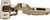 Salice C2RPG99 Push Hinge, steel, nickel-plated, 110degree, half overlay, with dowel, Mod 8