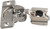 Grass TEC 864 Wrap Around Hinge, 108 degree opening, 1/4" overlay, soft-close, screw-on, steel, nickel-plated, 45/9.5 drilling pattern