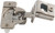 Grass TEC 864 Wrap Around Hinge, 108 degree opening, 1-1/4" overlay, soft-close, dowel, steel, nickel-plated, 45/9.5 drilling pattern