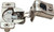 Grass TEC 864 Wrap Around Hinge, 108 degree opening, 1-1/4" overlay, soft-close, screw-on, steel, nickel-plated, 45/9.5 drilling pattern