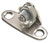 Door Fixing Bracket, nickel plated, with 4.2mm holes for SPAX screws