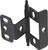 Full Wrap Non-Mortise Decorative Butt Hinge, for inset doors, steel, with minaret finial, dark oil-rubbed bronze finish