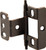 Full Wrap Non-Mortise Decorative Butt Hinge, with minaret finial, for inset doors, steel, copper bronze finish