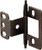 Partial Wrap Non-Mortise Decorative Butt Hinge, with minaret finial, for inset doors, copper bronze finish